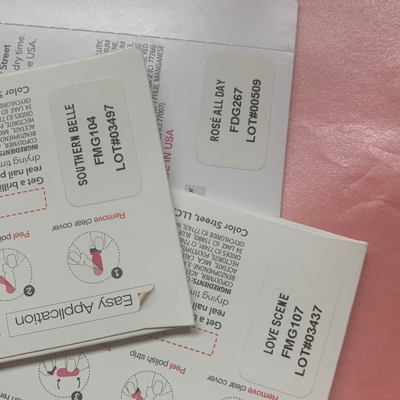 NWT Color Street 🦄 SOUTHERN BELLE, LOVE SCENE & ROSE ALL DAY new in … - Picture 8 of 8